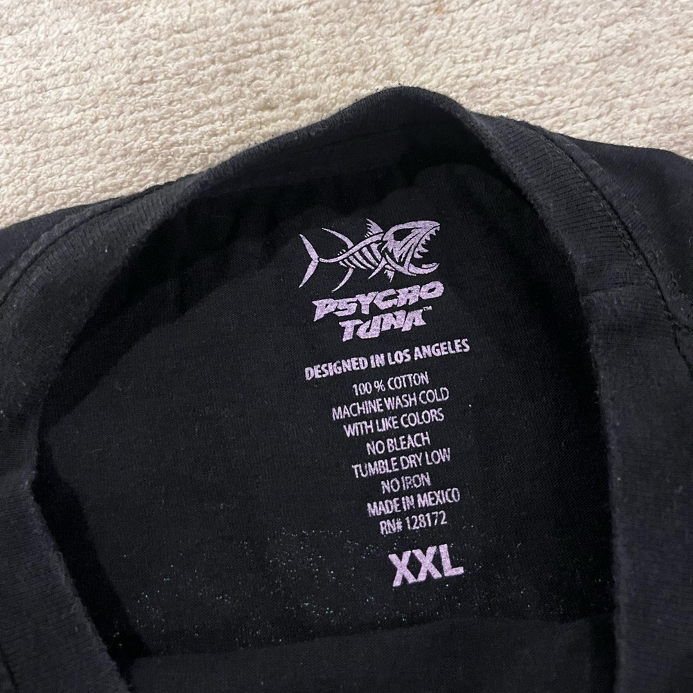 Pyscho Tuna Jellyfish Tropical Glow Long Sleeve Shirt organic cotton beach XXL - Picture 5 of 5